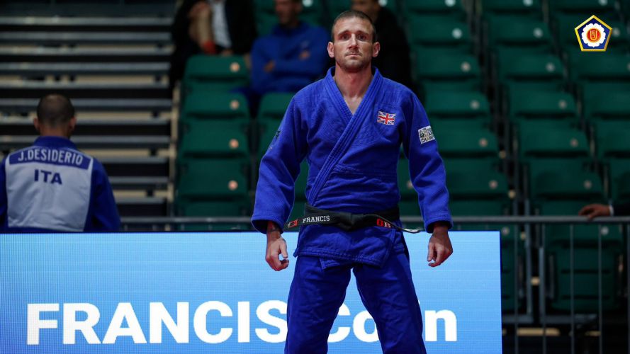 CSgt Francis ready to take the mat for the European Championships CREDIT EJU, Carlos Ferreira