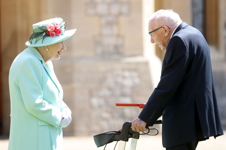 The veteran said he was "absolutely overawed" after being knighted (Picture: PA).