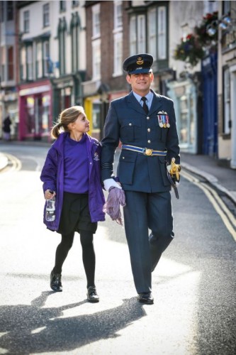 Serviceman & Daughter