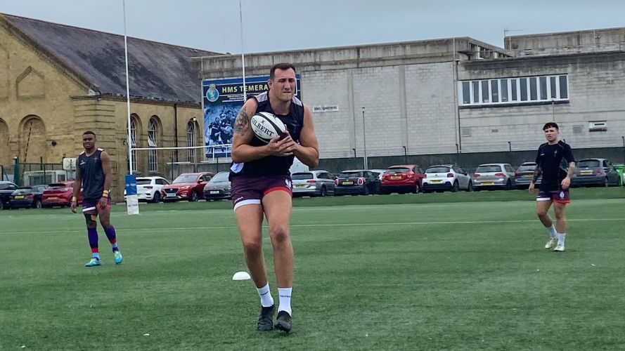 Catching the ball during UKAF training ahead of IDRC