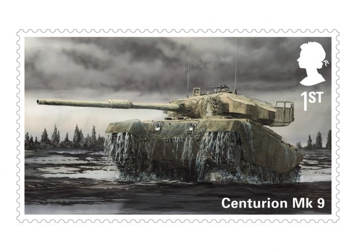 Centurion Mk 9 stamp British Army vehicle commemorative stamps 26082021 CREDIT ROYAL MAIL