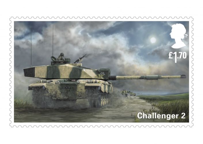 Challenger 2 stamp British Army vehicle commemorative stamps 26082021 CREDIT ROYAL MAIL