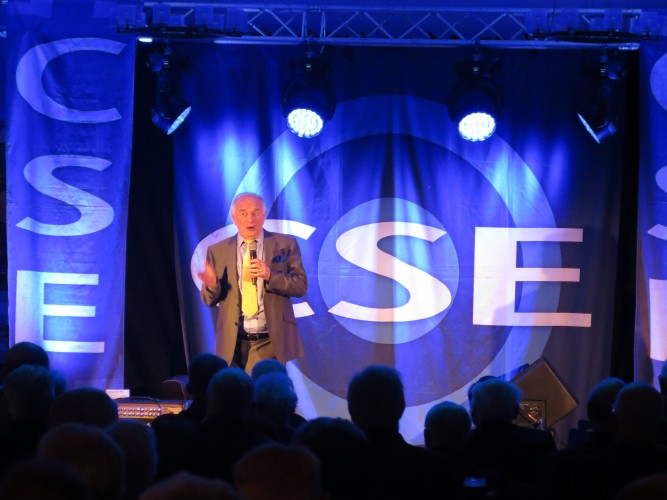 Johnny Ball at Chelsea Pensioners CSE Show