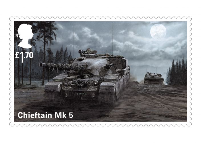 Chieftain Mk 5 stamp British Army vehicle commemorative stamps 26082021 CREDIT ROYAL MAIL
