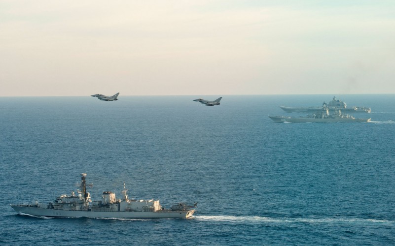 Royal Navy & RAF Russian Navy Escort