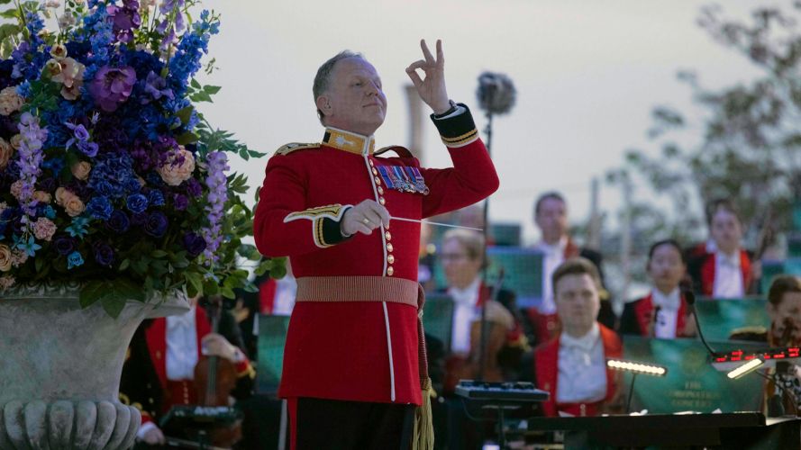 Conductor Lt Col Dave Barringer Household Division Orchestra Kings Coronation Concert Windsor 070523 CREDIT MOD