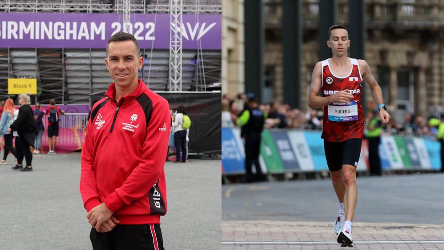 Corporal Arnold Rogers of the Gibraltar Team competed in the Commonwealth Games Marathon 30072022 CREDIT MOD Crown Copyright.jpg