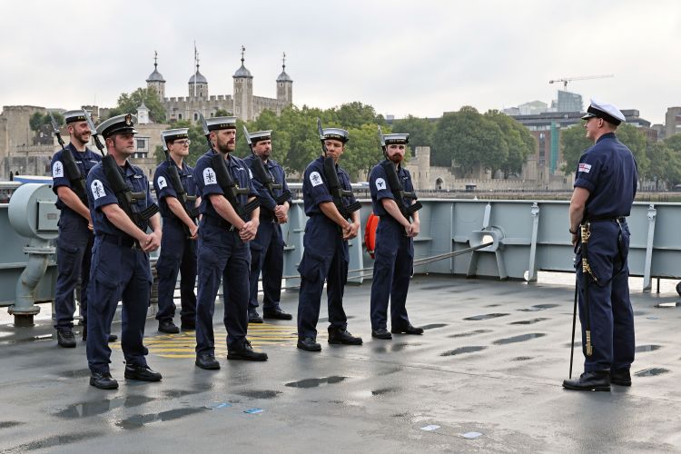 Crew onboard HMS Severn being welcomed back into the Royal Navy 27082021 CREDIT Royal Navy.jpg