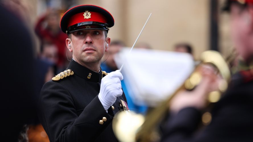 Crowds watched on, Freedom Parade in York, Queen’s Own Yeomanry (QOY) marched through the streets 02042022 MOD Crown Copyright 2022, Cpl Becky Brown RLC.jpg