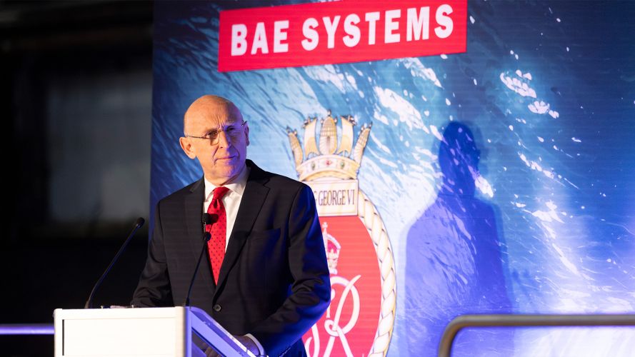 Mr Healey speaks at the ceremony 