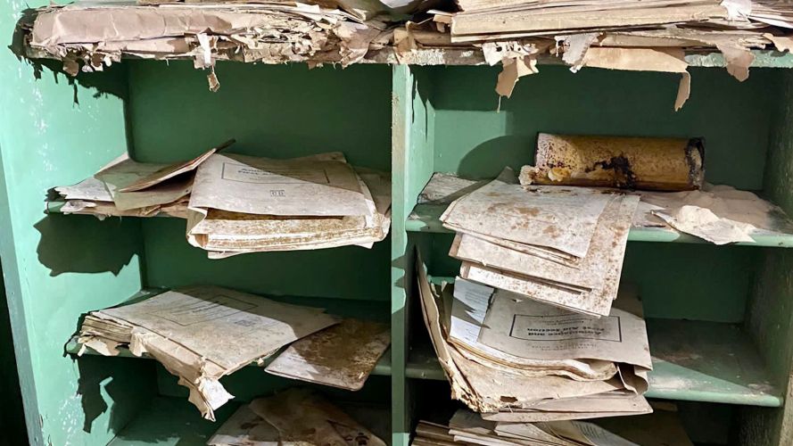 Documents found inside Devonport's forgotten Cold War bunker 300822 CREDIT BFBS
