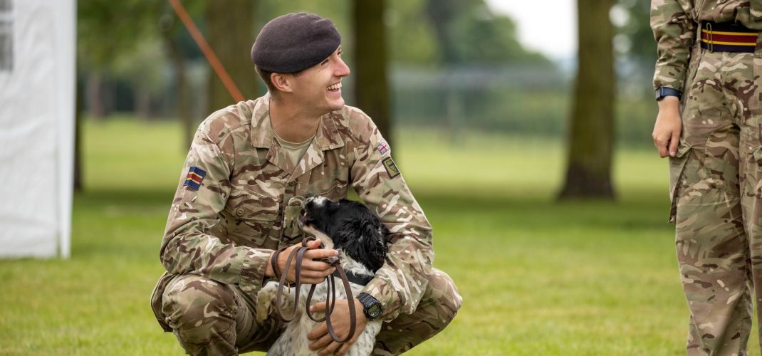 The Princess Royal visits 1st Military Working Dog Regiment to mark its 10th anniversary (Picture: British Army).