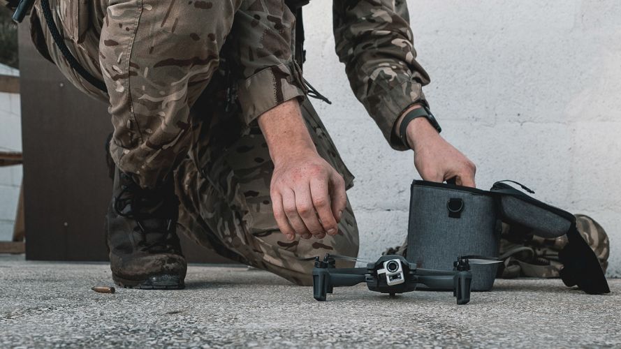 Royal Marines from 43 Commando Fleet Protection Group used drone technology as part of Ex Serpent Rock in Gibraltar (Picture: Royal Navy).