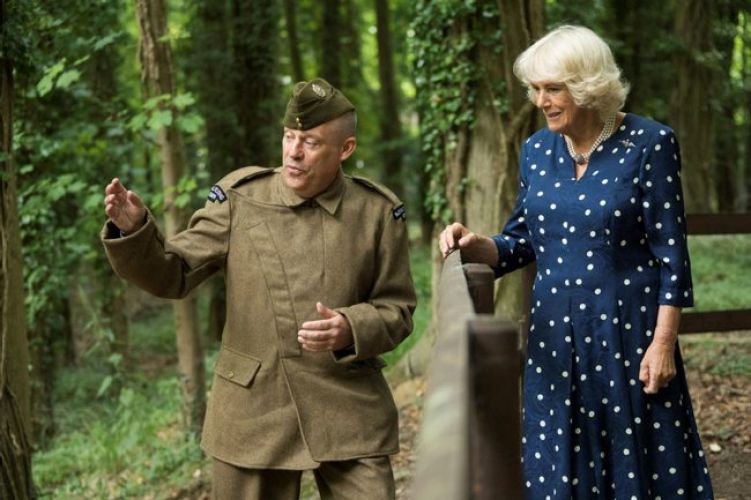 Duchess of Cornwall Tours Trenches RAF Halton During Centenary Visit.