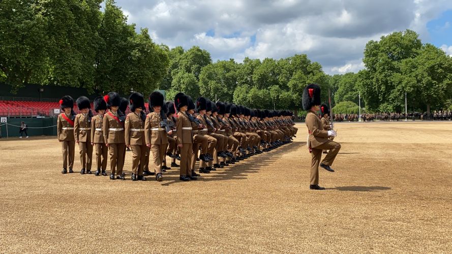 Coldstream Guards at the Brigade Major’s Review