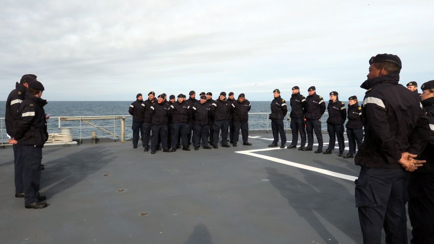 Echo's ship's company hold a service of remembrance for the Arctic Convoys 20092021 CREDIT Royal Navy MOD.jpg