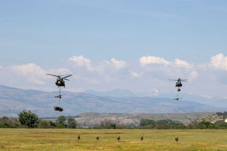 Two thousand members of the British Army have deployed with international partners on the exercise in North Macedonia (picture MOD).