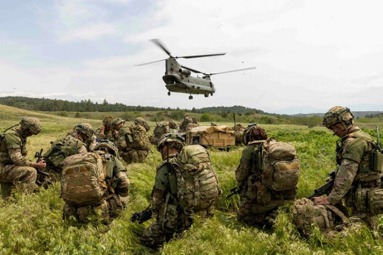 The 3,000 NATO troops carried out joint training to build their capabilities and relationships (picture: MOD).