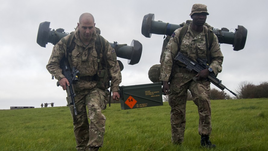 Exercise Racing Snake carrying anti tank weapon
