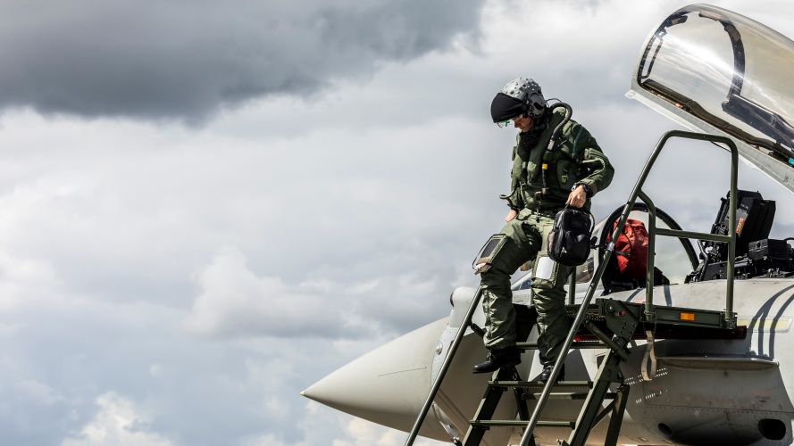 F-35Bs Typhoons conducted high-end warfighting training with Finnish F-18 Hornets and Swedish Gripen aircraft 11072022 CREDIT RAF MOD.jpg