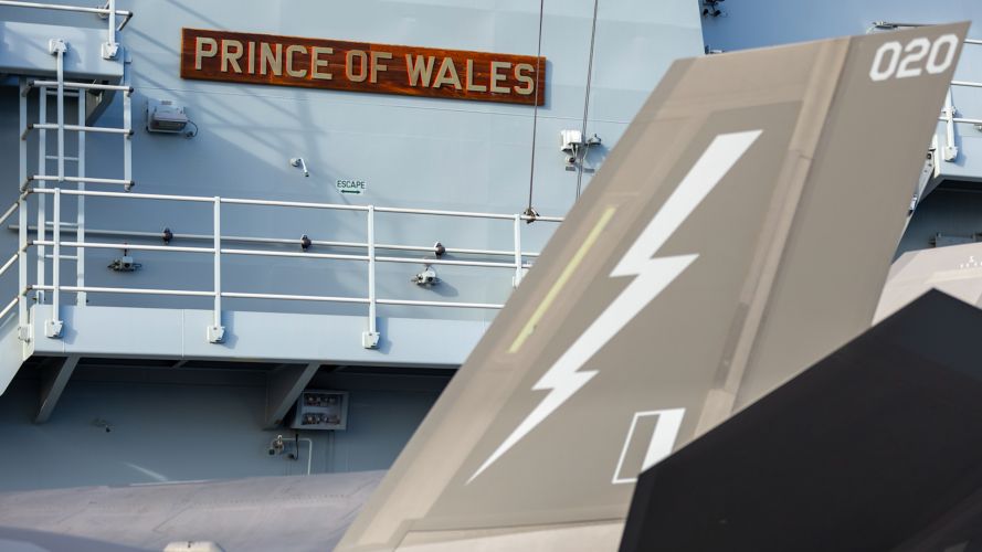F35-B Lightning jets have embarked on HMS Prince of Wales 21022024 CREDIT MOD