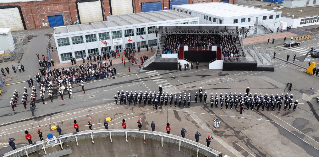 Celebrations at the naming of HMS PRINCE OF WALES