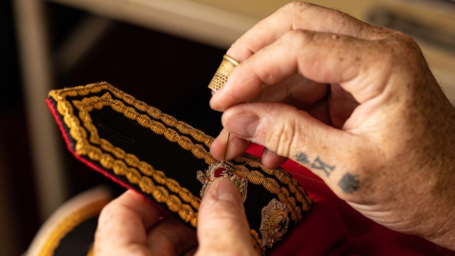 Foot Guard centralised tailors at Wellington barracks in London, worked hard to ensure everyone is ready for the Queens funeral 12092022 CREDIT MOD Crown Copyright.jpg