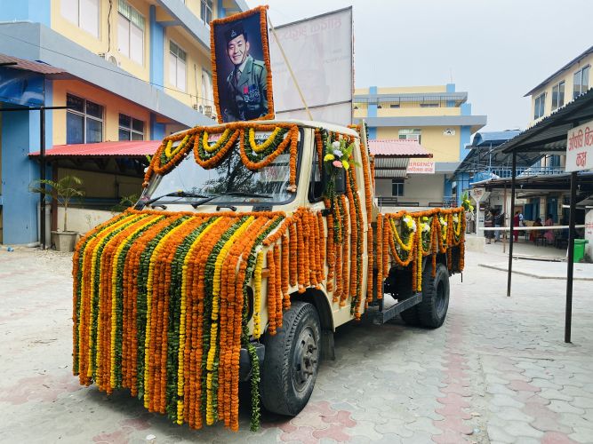 Funeral of Captain Ram Bahadur Limbu