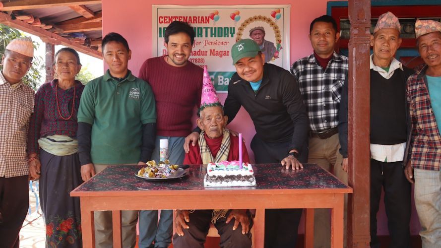 	Gurkha Veteran Dhan Bahadur Baje celebrates 106 birthday CREDIT Gurkha Welfare Trust 04012024.jpg