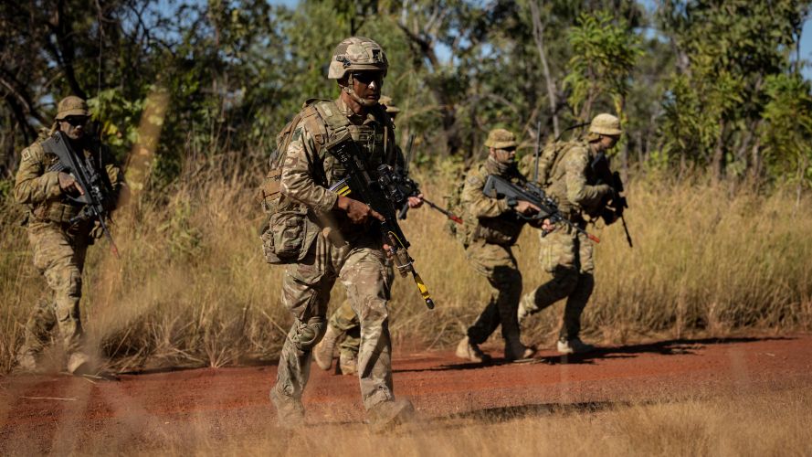 Gurkha troops training as multinational companies on the Mount Bundey training area near Darwin, Australia 25052023 CREDIT British Army.jpg