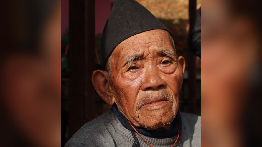 GurkhaVeteran Dhan Bahadur Baje celebrates 106 birthday CREDIT Gurkha Welfare Trust 04012024