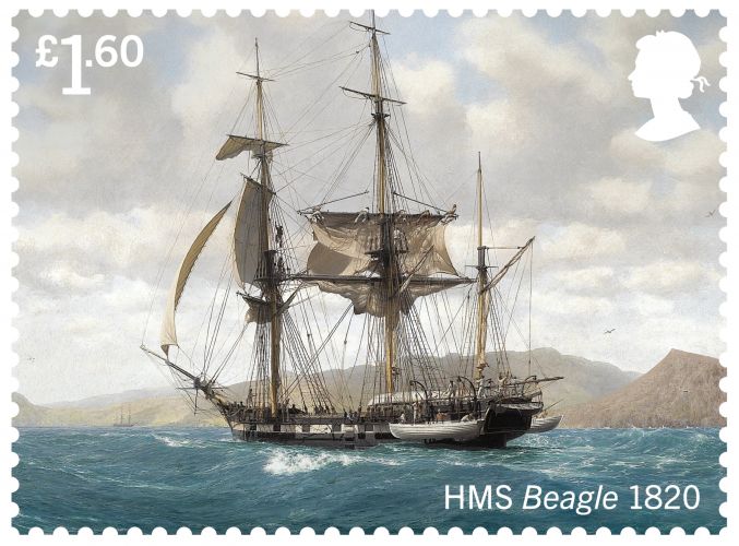 HMS Beagle (Picture: Royal Mail).