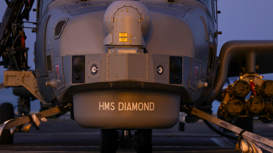 HMS Diamond flight deck (Picture: Royal Navy)
