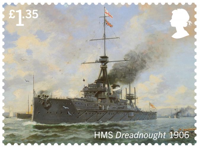 HMS Dreadnought (Picture: Royal Mail).