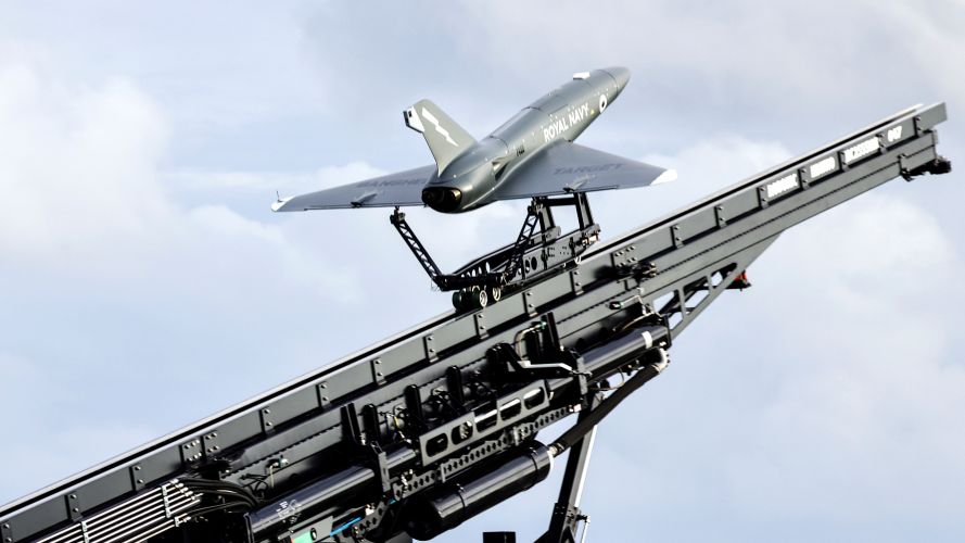 HMS Prince of Wales launched drones from flight deck Navy exploring crewless technology 26092021 Credit Royal Navy.jpg 