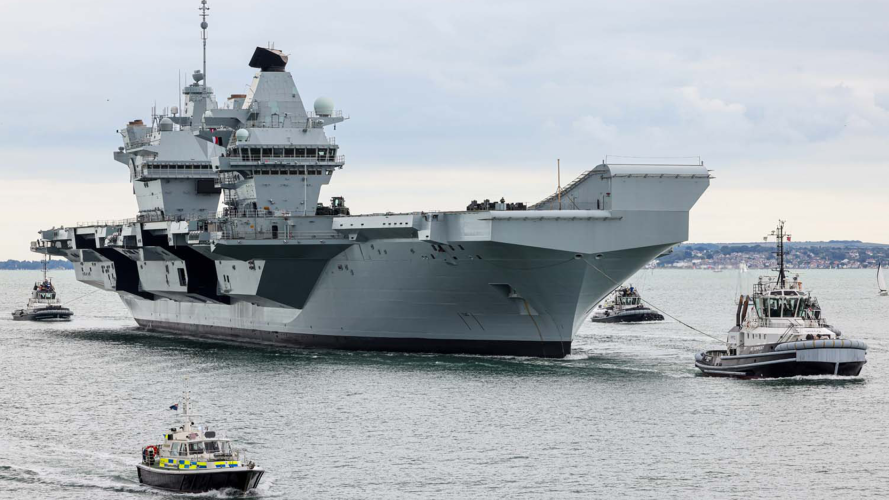 HMS Prince of Wales returns to her homebase after undergoing repairs in Rosyth (Picture: Royal Navy)