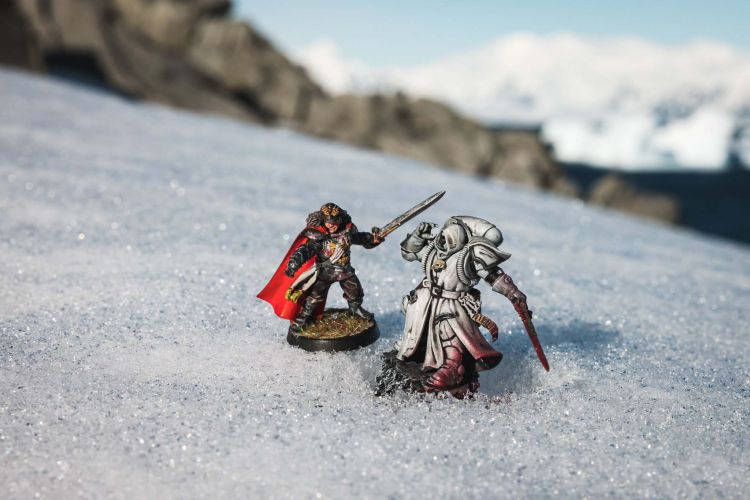 HMS Protector sailors with Warhammer pieces in the snow11022023 CREDIT Royal Navy.jpg