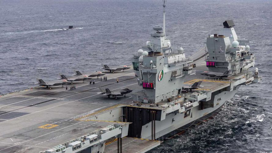 HMS Queen Elizabeth operating off the coast of Norway 09112023 CREDIT Royal Navy