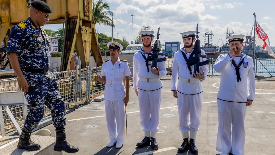 HMS Spey arrived in Port Blair, the capital city of the Andaman and Nicobar Islands 23112023 CREDIT Royal Navy, MOD