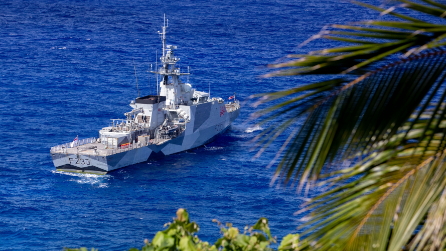 HMS Tamar arrived to the Pitcairn islanders to help preserve their unique environment 