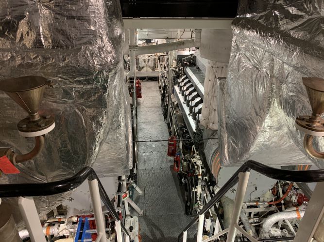 HMS Tamar engine room 140920 CREDIT BFBS 
