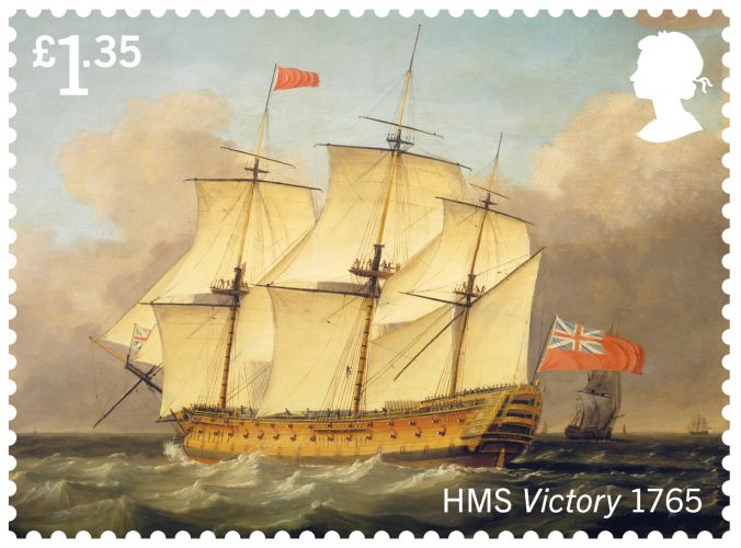 HMS Victory (Picture: Royal Mail).