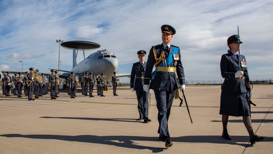 HRH Prince Edward inspecting 8 Squadron 28092021 Credit MOD Crown Copyright.jpg