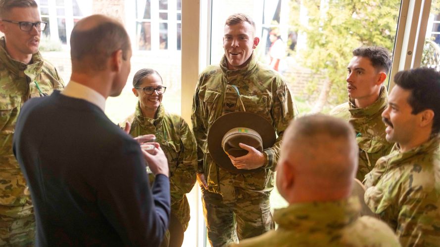 HRH Prince of Wales meets members of the Australian Army after the St. David’s Day Parade 01032023 CREDIT MOD Crown Copyright.jpg