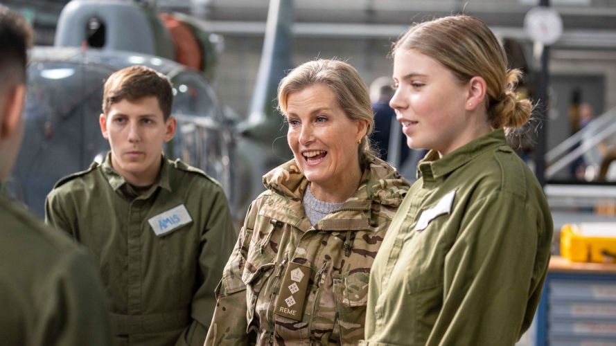 HRH The Countess Of Wessex visits MOD Lyneham as Colonel-in-Chief of the-Corps of REME 1 CREDIT Crown Copyright