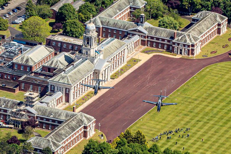 Hawk T2 jets during Queens Platinum Jubilee Flypast Rehearsal at RAF College Cranwell 24052022 CREDIT MOD Crown Copyright.jpg