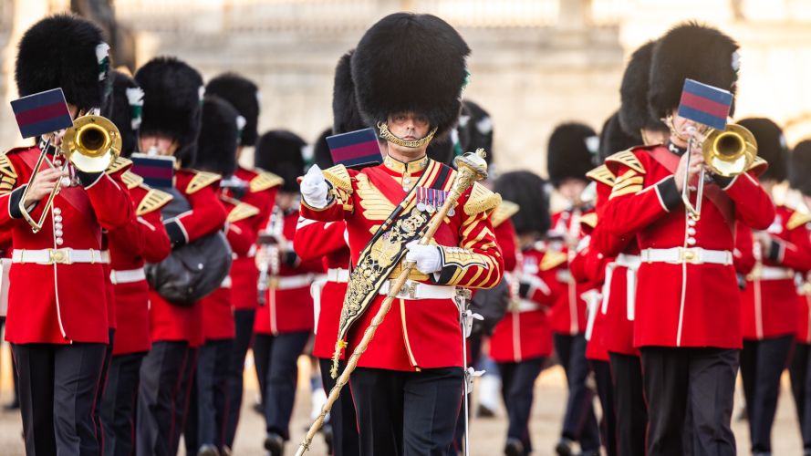 He gave the Bands of the British Army permission to perform copyright-free (Picture: MOD) Horse Guards Military Musical Spectacular 080726 CREDIT MOD