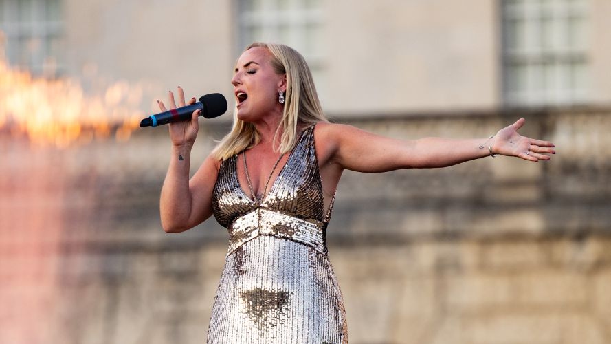 The world-class open-air event was a celebration of military and musical heroes (Picture: MOD) Horse Guards music performance 080726 CREDIT MOD