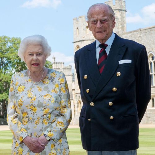 The Queen and the Duke of Edinburgh pictured in Windsor Castle's quadrangle in 2020 (Picture: PA Images/Alamy Stock Photo). The Queen and the Duke of Edinburgh pictured in Windsor Castle's quadrangle in 2020 (Picture: PA Images/Alamy Stock Photo).