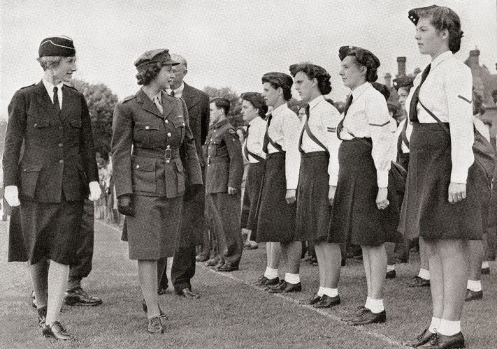 The future Queen inspects the Girls' Training Corps in 1945 (Picture: Classic Image/Alamy Stock Photo). The future Queen inspects the Girls' Training Corps in 1945 (Picture: Classic Image/Alamy Stock Photo).